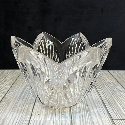 Cuenco Marquis By Waterford Corte Cristal Flor Tulipán Loto 7" excelente estado Foto 1 de 4