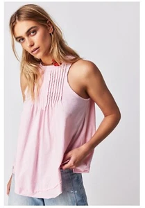 Free People Go To Town Tank Small Pink Lemon We The Free Neu mit Etikett $ 58 Ret - Bild 1 von 5