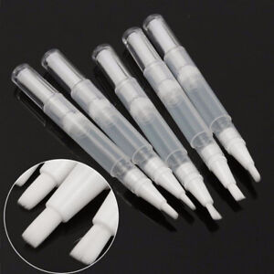 Cuticle Oil Container Empty Twist Pen + Brush End Nail Polish Applicator Tools *