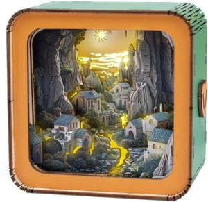 3D Wooden Puzzle Night Light, DIY Kit, Gift for Friends & Family - Picture 1 of 7