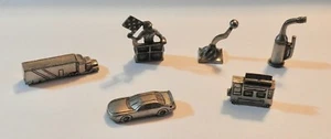 Full set of 6 NASCAR Monopoly Pewter Tokens - Cool racing themed metal - Picture 1 of 1