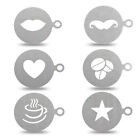 Cappuccino Templates Coffee Stencils Stainless Steel Latte Stencils