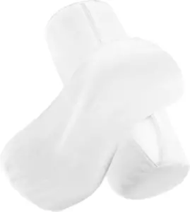 Prasacco 2 Pcs Neck Roll Pillow Cover with Zipper, round Neck Pillow Case Soft - Picture 1 of 12