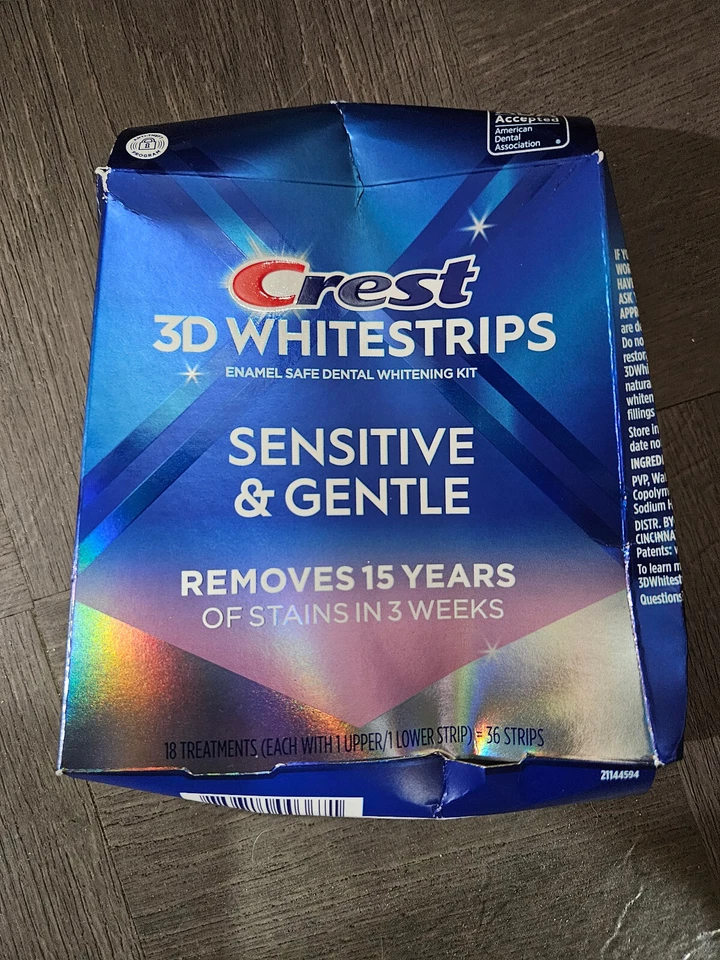 36 tiras sensibles y suaves Crest 3D Whitestrips Foto 1 de 1