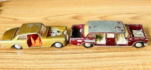 Vintage Die-Cast Dinky Toys Mercedes-Benz 600 Red Limousine & Rolls Royce Lot x2 - Picture 1 of 9