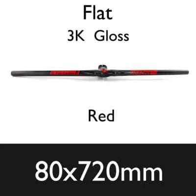 Carbon Fiber MTB Bicycle Riser One-shaped Integrated Handlebars 680/700/720mm - Image 1 of 4