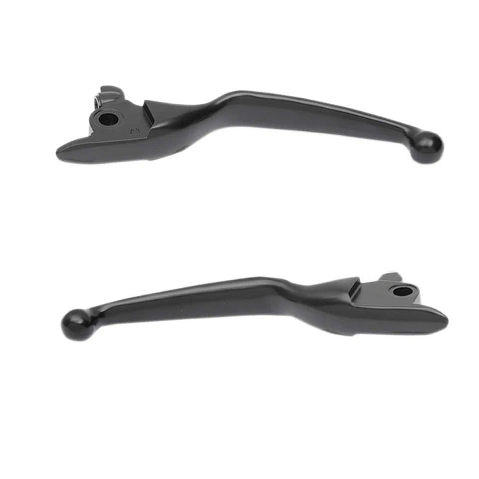 Palancas de hoja ancha lisas negras satinadas Harley Touring 2017 en adelante, triciclo 2019 en adelante Foto 1 de 1