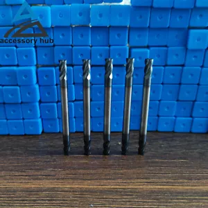 5Pcs 4Flute 3/16" x 3/8" x 2-1/2" Double End Solid Carbide End Mill - TiALN U.S - Picture 1 of 11