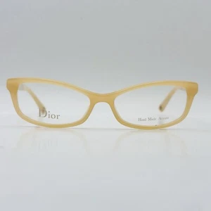 Dior Eyeglasses Ladies Oval Brown Beige Logo Mod. CD 3200 New - Picture 1 of 11
