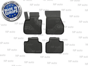 NEW LHD BLACK RUBBER FLOOR MATS ALL WEATHER FOR BMW X1 F48 2015 - 2022 - Picture 1 of 4