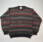 Vintage Tricots St Raphael Sweater Adult Large Multicolor Striped Grandpa Mens