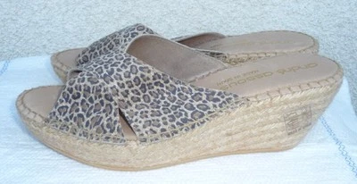 ANDRE' ASSOUS SANDALIAS HECHAS EN ESPAÑA ZAPATOS PUNTA ABIERTA TALLA 41 ANIMAL PRINT  Foto 1 de 4