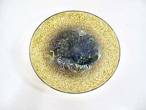 Kosta Boda Bertil Vallien Meteor 10.5 Inch Decorative Art Glass Plate - Picture 1 of 3