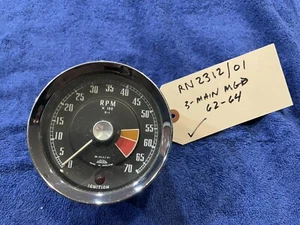 MG MGB 3 MAIN BEARING SMITHS  MECHANICAL TACHOMETER RN2312/01 - Picture 1 of 4