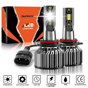 Pair 9005/HB3 LED Headlight Bulbs Kit High Beam or Low Beam 6500K White - Bild 1 von 12