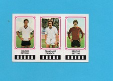 PANINI CALCIATORI 1978/79-Figurina n.347-PETRINI+ZANDOLI+..-CESENA-NEW VELINA