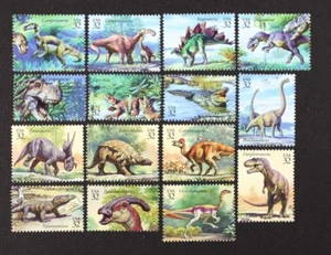 EE. UU. 1997 #3136 The World of Dinosaurs conjunto completo de 15 in individuales como nuevo NH - Imagen 1 de 1