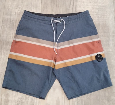 Bañador Vissla para hombre talla 31 boardshorts a rayas bolsillo trasero neutro Foto 1 de 4