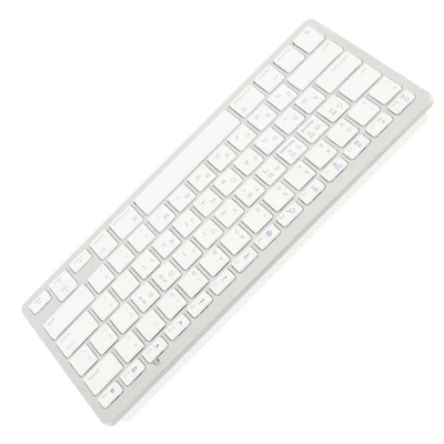 Korean Wireless Keyboard Mini 78 Keys Thin Portable White Computer - Image 1 of 4