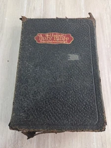 Vintage 1913 Holy Bible Red Letter Sunday School Scholars Edition KJV - Picture 1 of 12