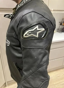 Alpinestar Motorcycle Leather Jacket SIZE EU 54 - Picture 1 of 3