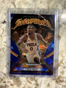2024-25 Panini Prizm Black TYRESE MAXEY #17 Blue Ice Prizm Talisman /125 76ers - Picture 1 of 2