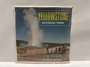 Yellowstone National Park Old Faithful View Master 3 Reel Packet 1962 Vintage EC - Bild 1 von 2