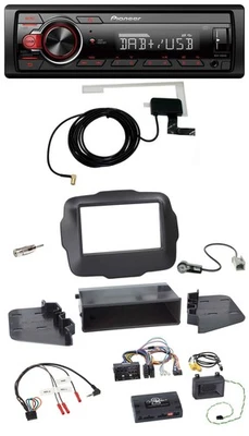 Pioneer 1DIN MP3 DAB USB Lenkrad Autoradio für Jeep Renegade ab 2015 - Bild 1 von 4
