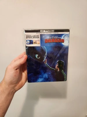How To Train Your Dragon (4K HD + BLU-RAY+DIGITAL) Exclusive Steelbook NEW - Image 1 of 4