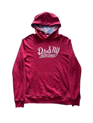 Vintage Ralph Lauren Denim & Supply Spellout Aztec Lined Red Hoodie Size Medium - Image 1 of 4