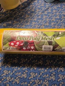 Deko Poly Netz NEU gelb 10 Zoll - Bild 1 von 3