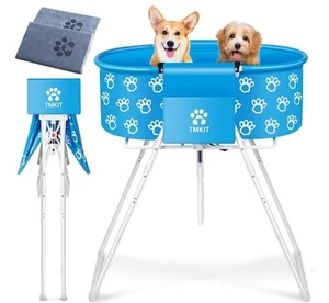 Dog Bath Tub and Wash Station for Bathing Shower and Grooming Elevated Foldable - Picture 1 of 4