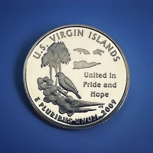 2009 S U.S. VIRGIN ISLANDS US Territories Quarter Clad 25c Proof Coin - Picture 1 of 2