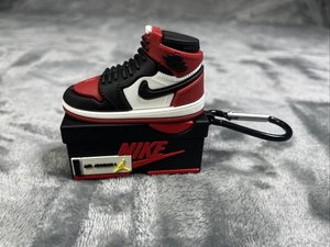 Jordan 1 Airpod Pro Case Sneaker Red Air Jordans Nike With Clip Brand NEW ✅ - Picture 1 of 5