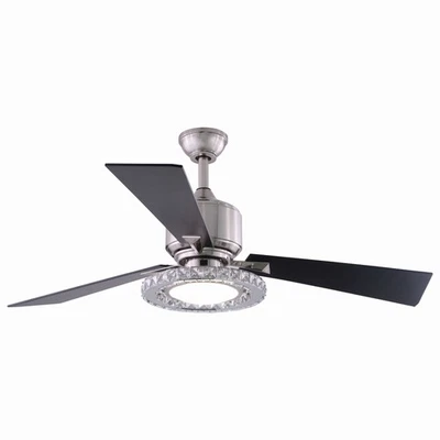 Clara 1-Light Ceiling Fan in Contemporary Style 17 Inches Tall and 52 Inches - Image 1 of 4
