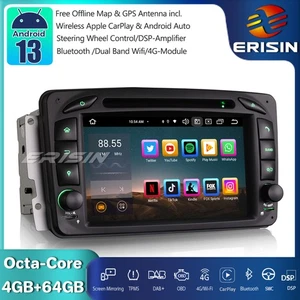 8-Core Android 13 Autoradio Navi DAB+ Mercedes C/CLK/G Klasse W203 Vito Viano - Bild 1 von 16