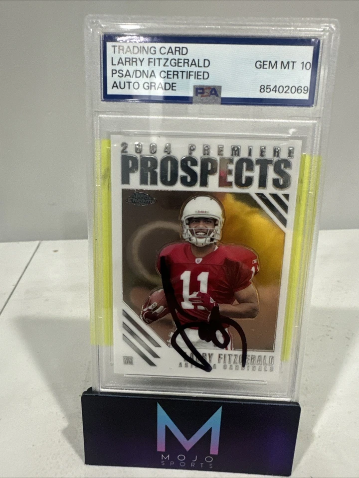 LARRY FITZGERALD 2004 Topps Finest Rookie PSA 10 Auto Grade - Image 1 of 1