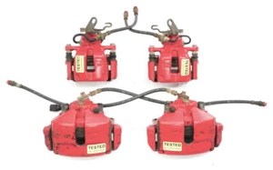 Big Brake Red Calipers & Carriers Set 05-10 VW Jetta GLI Rabbit GTI MK5 Genuine - Picture 1 of 5