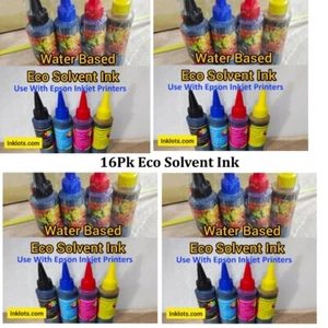 Paquete de 16 tintas eco solventes a base de agua para todas las impresoras de inyección de tinta Epson Et Eco Tan - Imagen 1 de 1