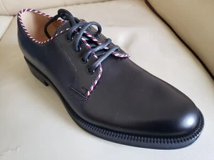GUCCI Dress Derby Black Leather Men 9 UK 10 US Ret $1,200 - Picture 1 of 18
