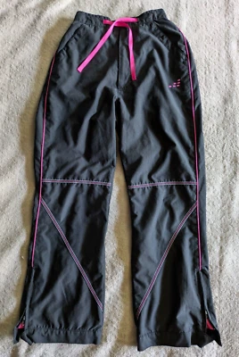 BCG Raver Pants Girls S 7 Pink Navy Blue Youth Polyester Wide Leg Rave Festival - Image 1 of 4