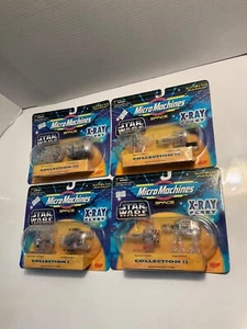 Star Wars Micro Machines X-Ray Fleet Collection 1-IV 1995 Galoob #67070 SET OF 4 - Picture 1 of 9