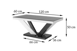 Mesa de centro mesa de columnas en pintura acrílica HIGH GLOSS 5 colores - Imagen 1 de 9