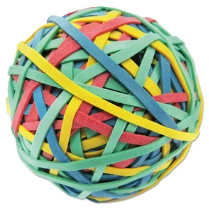 Universal 00460 3 in. Diameter Size 32 Rubber Band Ball - Assorted Colors New - Picture 1 of 2