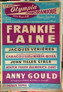 1957 French Jazz and Pop Poster. Hot! Olympia Music Hall Paris - Picture 1 of 1