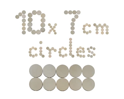 Wooden Circle Disc Plaque 7cm 10 pieces Craft Shapes Wood DIY Decoration Plywood - Image 1 of 2