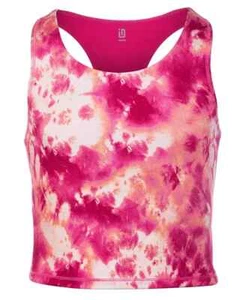 ID Ideology Big Girls Tie-Dye Longline Bra,Pink Shock, XXL - Picture 1 of 2