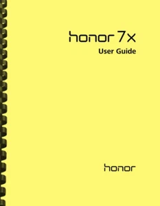 Huawei Honor 7X Cell Phone OWNER'S USER MANUAL - Photo 1 sur 2