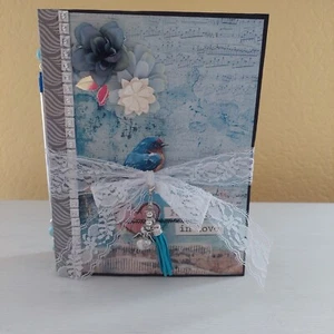 Fotoalbum , Erinnerungsalbum , Junk Journal, Andenken Buch - Bild 1 von 13