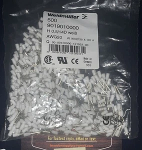 Weidmüller 9019010000 H 0,5/14D AWG20 500er Pack Weidmüller - Bild 1 von 1